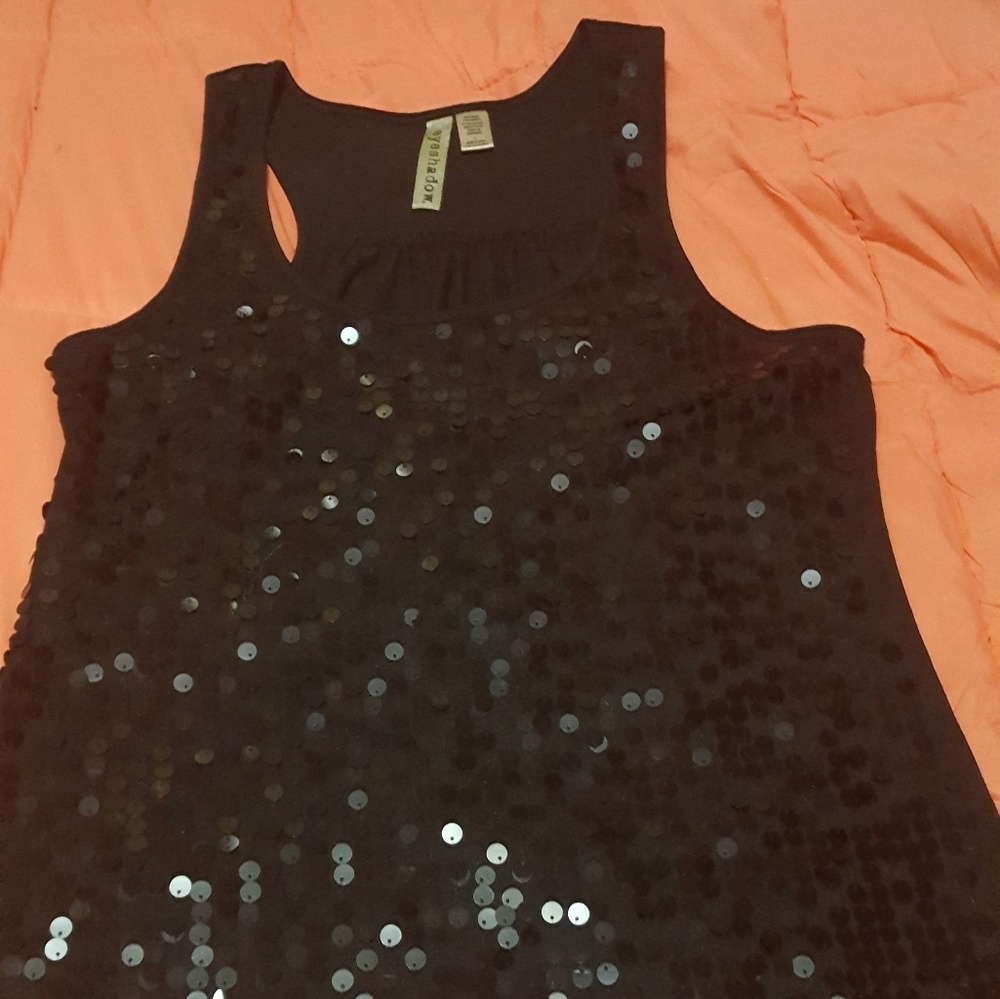 Black on black sequins